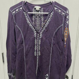 Sundance Embroidered Henley